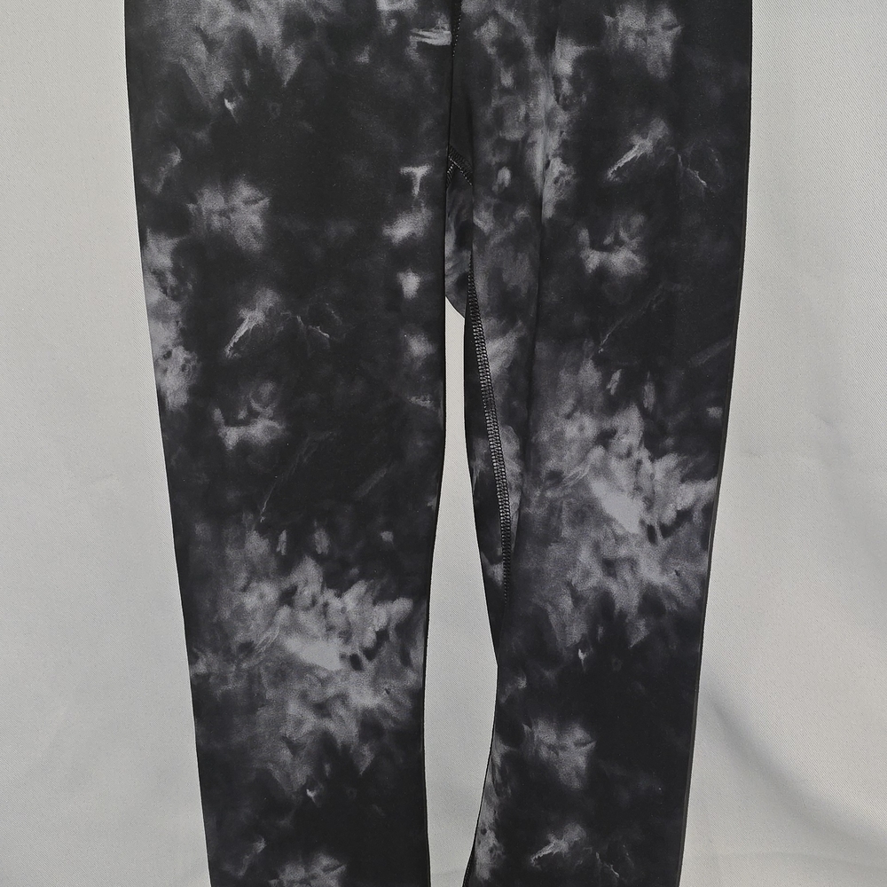 90 Degree By Reflex Charcoal Tie-Dye Leggings